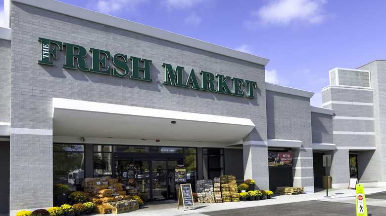 The exterior of The Fresh Market store