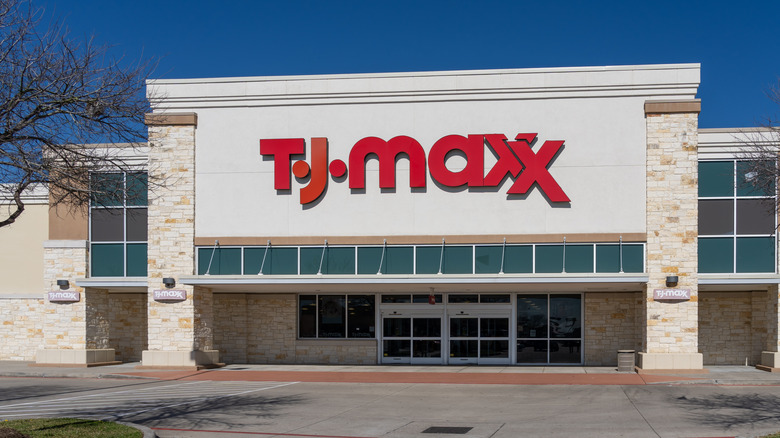 The exterior of a TJ Maxx store