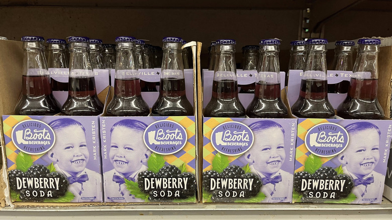 Dewberry Soda on store shelf