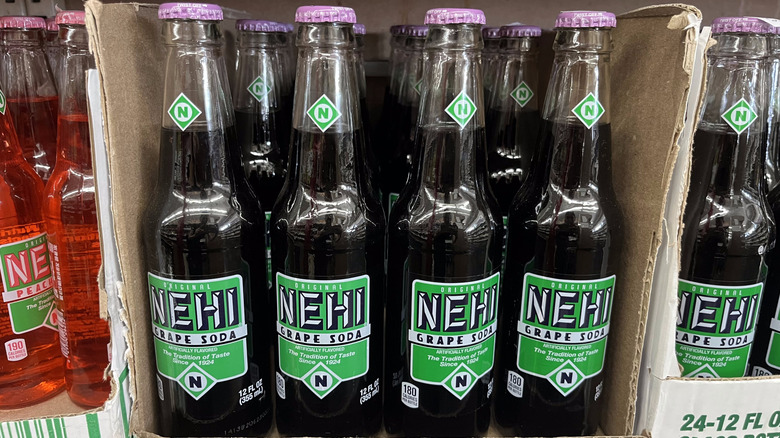 Nehi Grape Soda on shelf