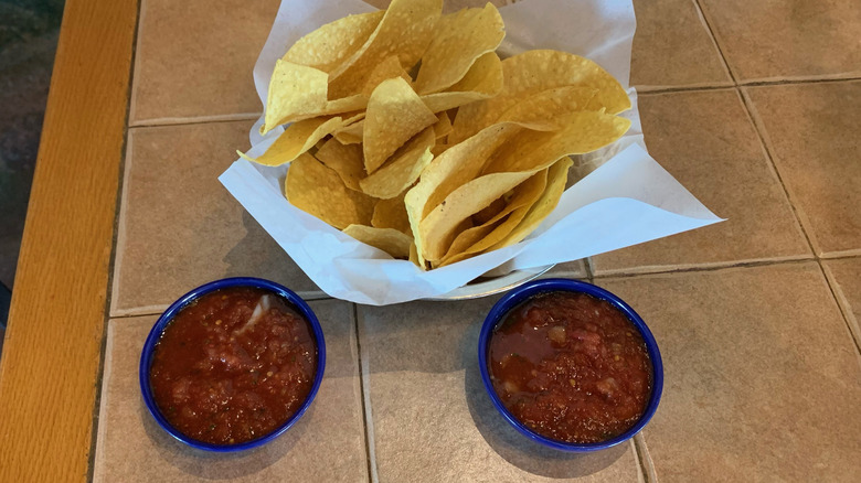 On The Border chips and salsa