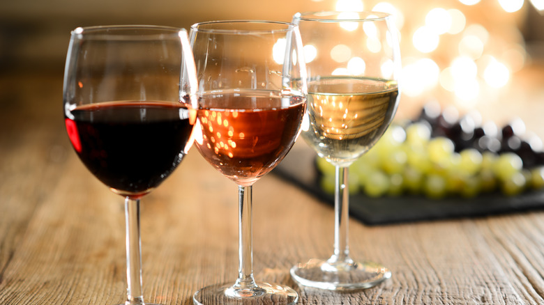 Glasses of wine