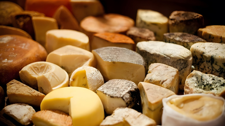 Assortment of cheeses