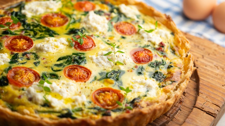 Feta quiche