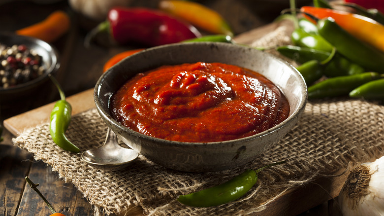 sriracha in a bowl