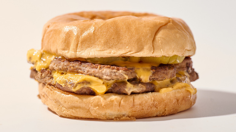 Dairy Queen Burger on a table