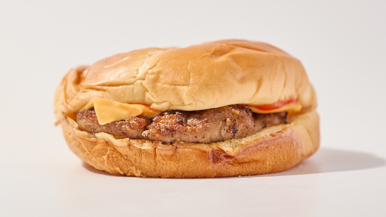 rally's burger on a table