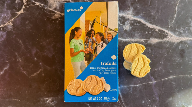 Trefoils cookies with packaging
