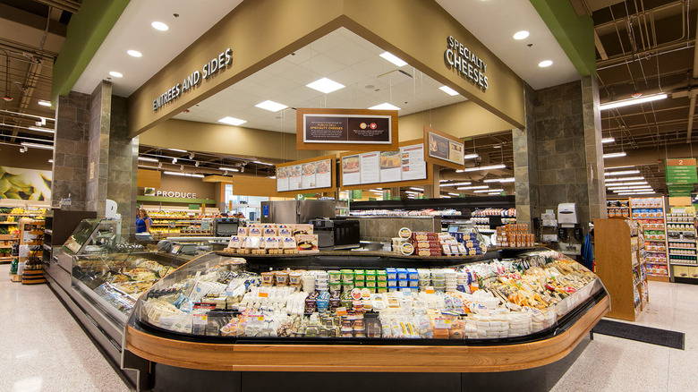 Specialty cheeses on display at Publix