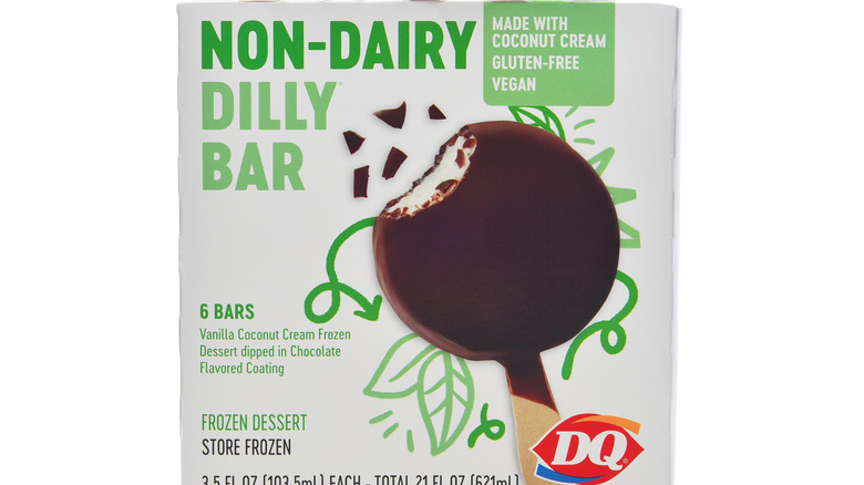 A box of non-dairy Dilly Bars from Dairy Queen.