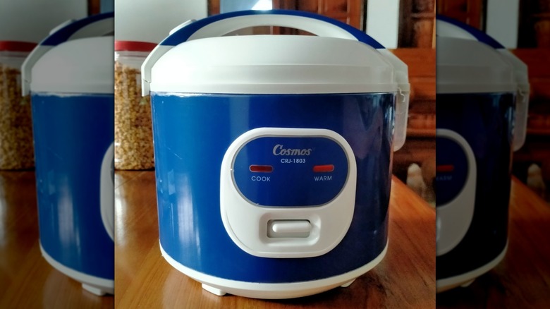 Rice cooker on a counter