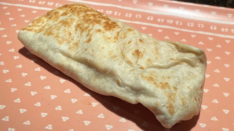 A grilled burrito from Taco Bell