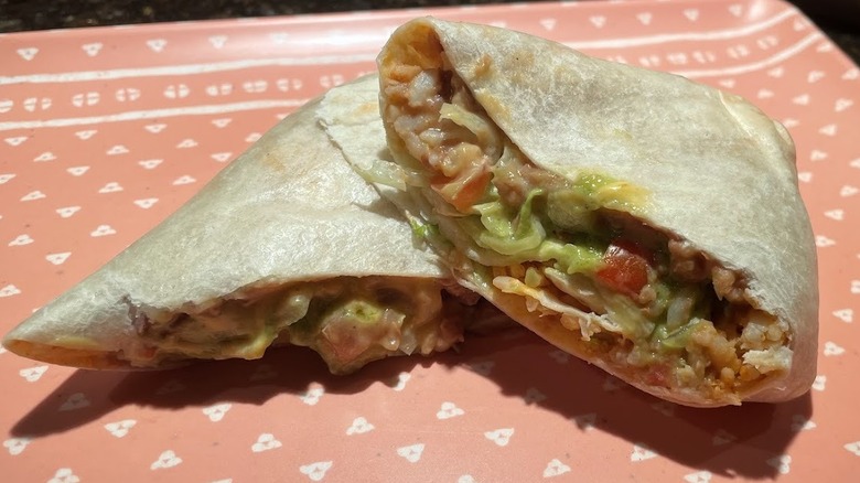 A seven layer burrito