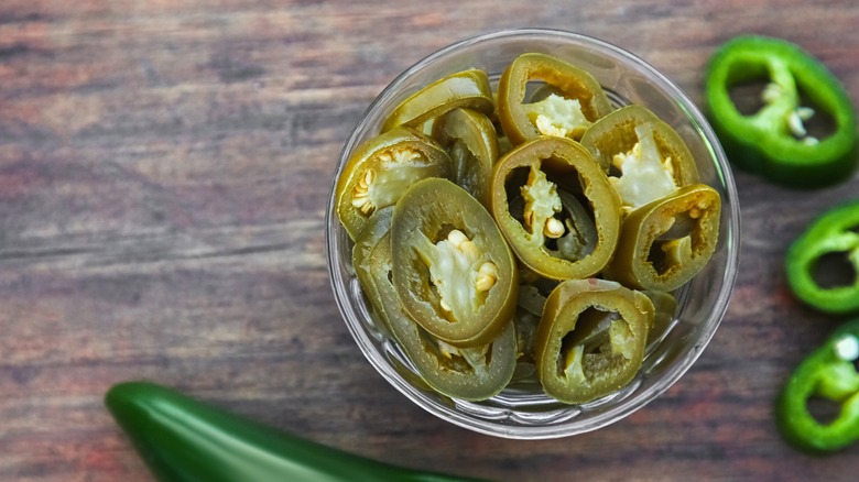 jar of pickled jalapeños