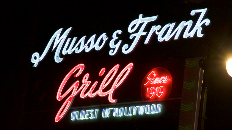 Musso & Frank's retro signage