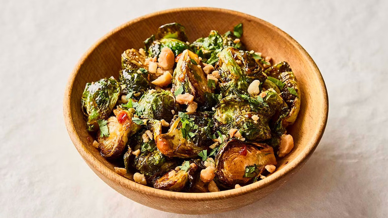 A bowl of Kung Pao Brussels Sprouts at Bonefish Grill