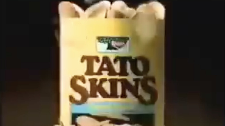 Bag of Keebler Tato Skins with chips spilling from the top