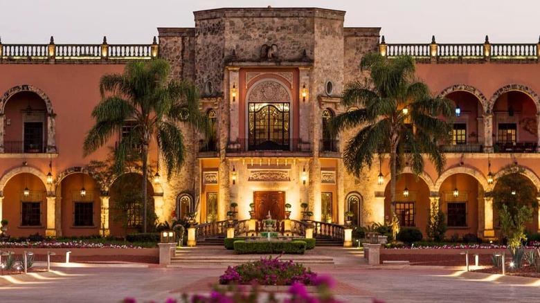 The entrance to the Patrón tequila distillery