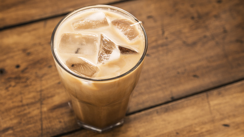 Glass of iced coffee