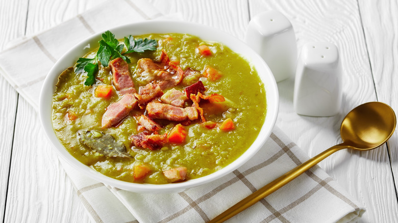 Split pea soup with ham