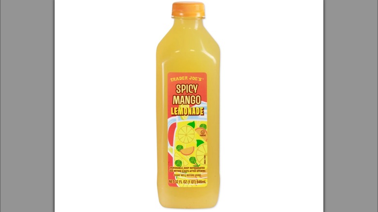 Bottle of spicy mango lemonade