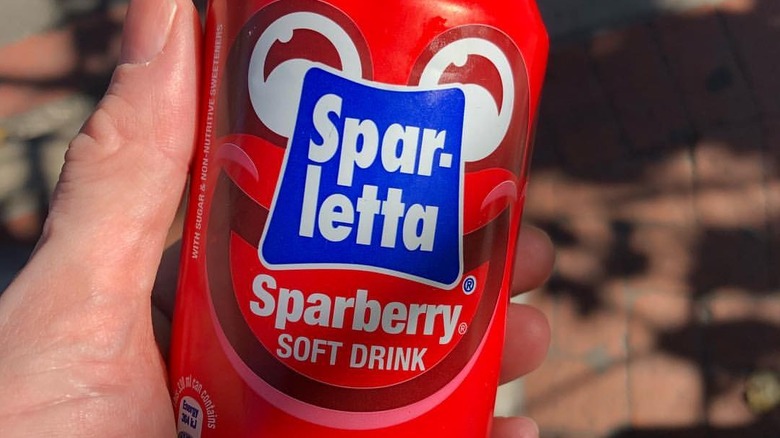 up-close of can of Sparletta Sparberry