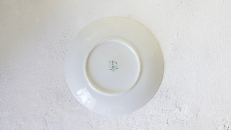 stamp on back of a china dish