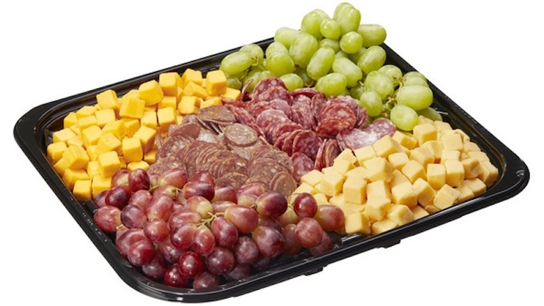 A Kirkland Signature Fruit, Meat and Cheese Platter