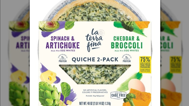 A two-pack box of La Terra Fina Quiche