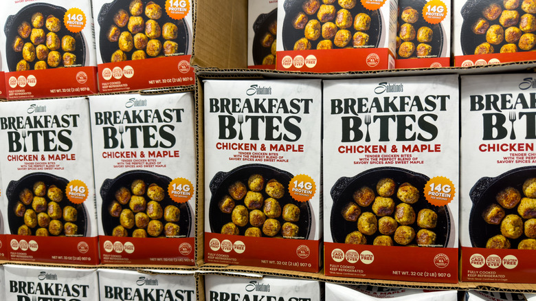 Boxes of Sabatino's Chicken & Maple Breakfast Bites