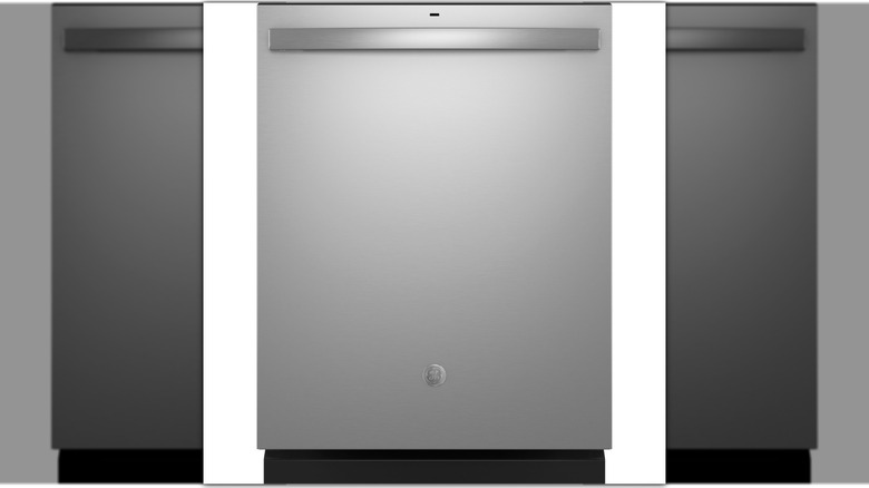 A sleek dishwasher with a minimalist design