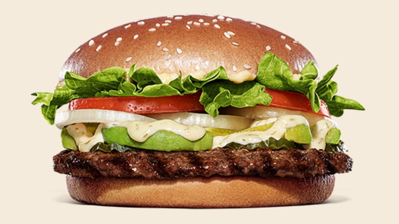 A Creamy Mayo Avocado Whopper from Burger King Japan