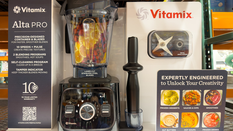 Vitamix blender on shelf at Costco