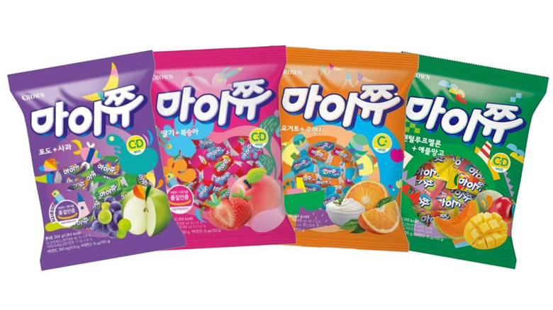 Four flavors of MyChew candy