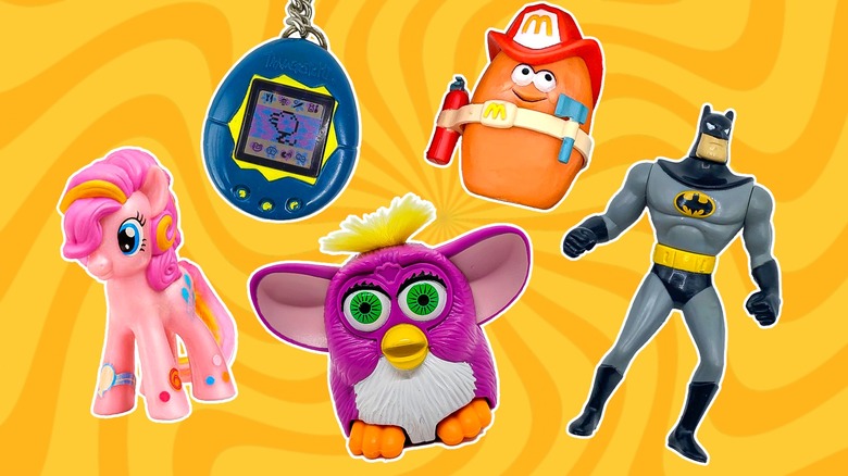 Variety of McDonald's Happy Meal toys from the 1990s