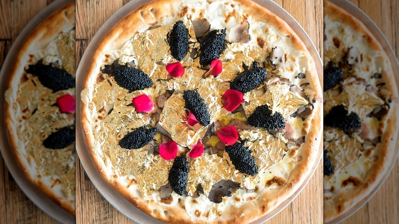 Artisanal luxury 24K Pizza