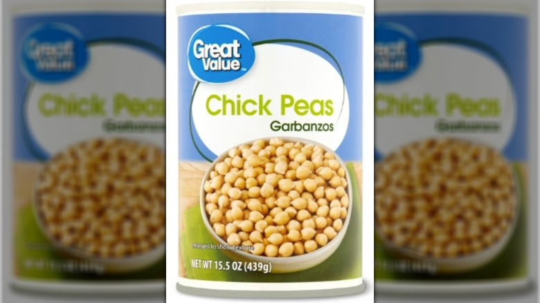 Can of Great Value Chick Peas