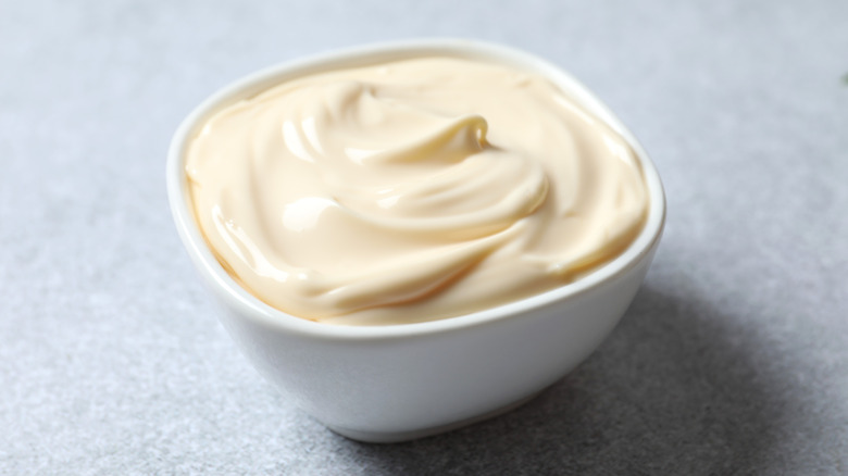 Container of mayo