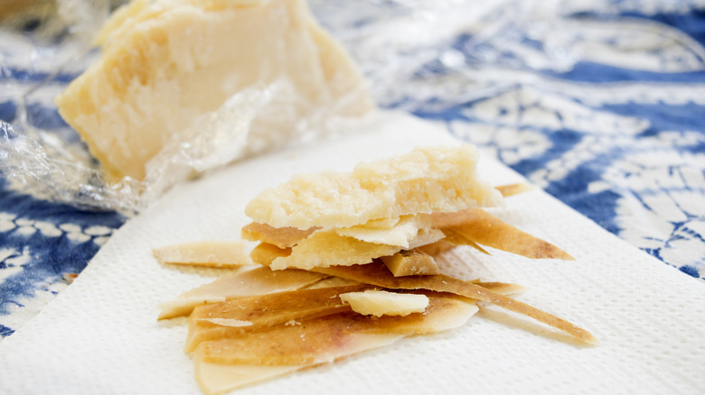 Stack of parmesan rinds