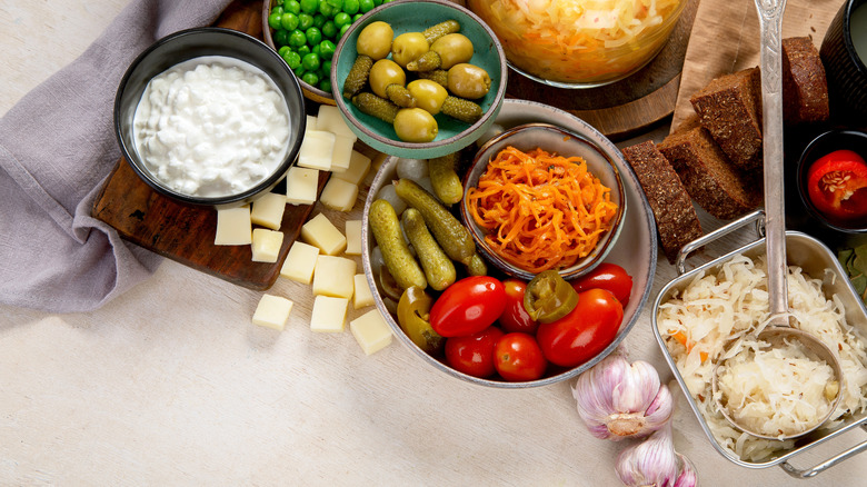 Ingredients for salad