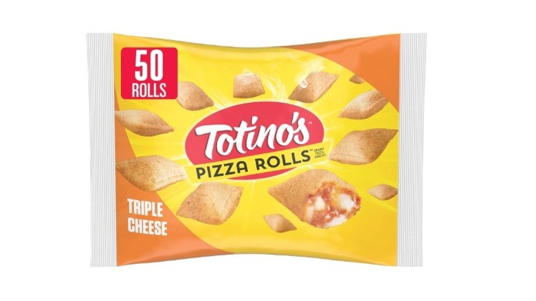 A bag of cheese Totino's pizza rolls sold on Amazon,