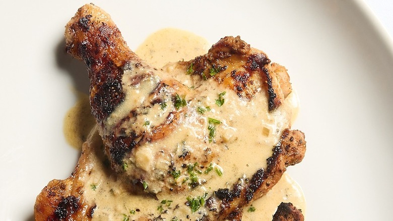 Smothered pork chop at Southern Chicago