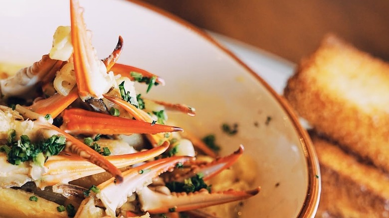 Crab claws at White Wine and Butter in Greer, SC