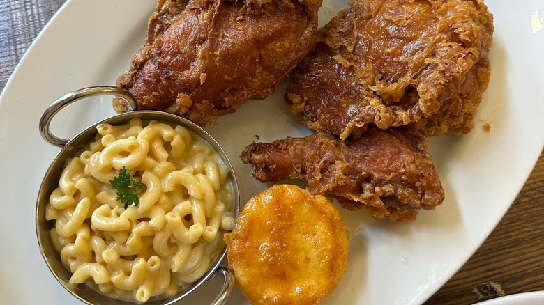 Fried chicken plate at Willie Mae's in New Orleans