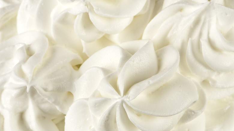 Whipped cream as background