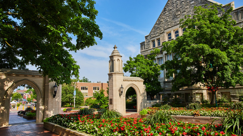 The entrance of Indiana University Bloomington