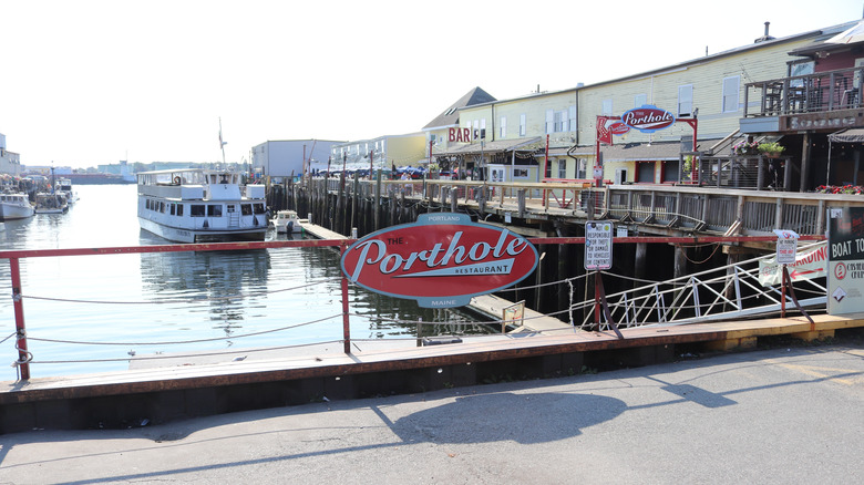 The Porthole restaurant in Portland's wharf