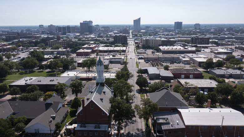 An aerial view of Wichita