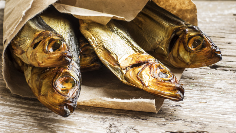 Brown bag of herrings