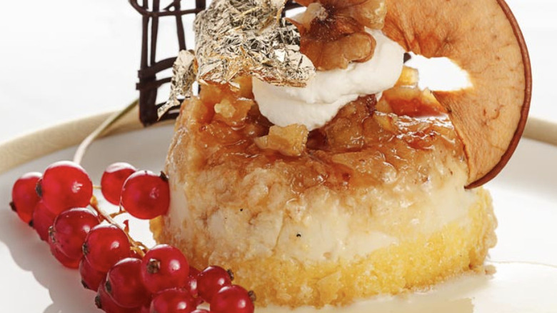 Plate of Waldorf pudding